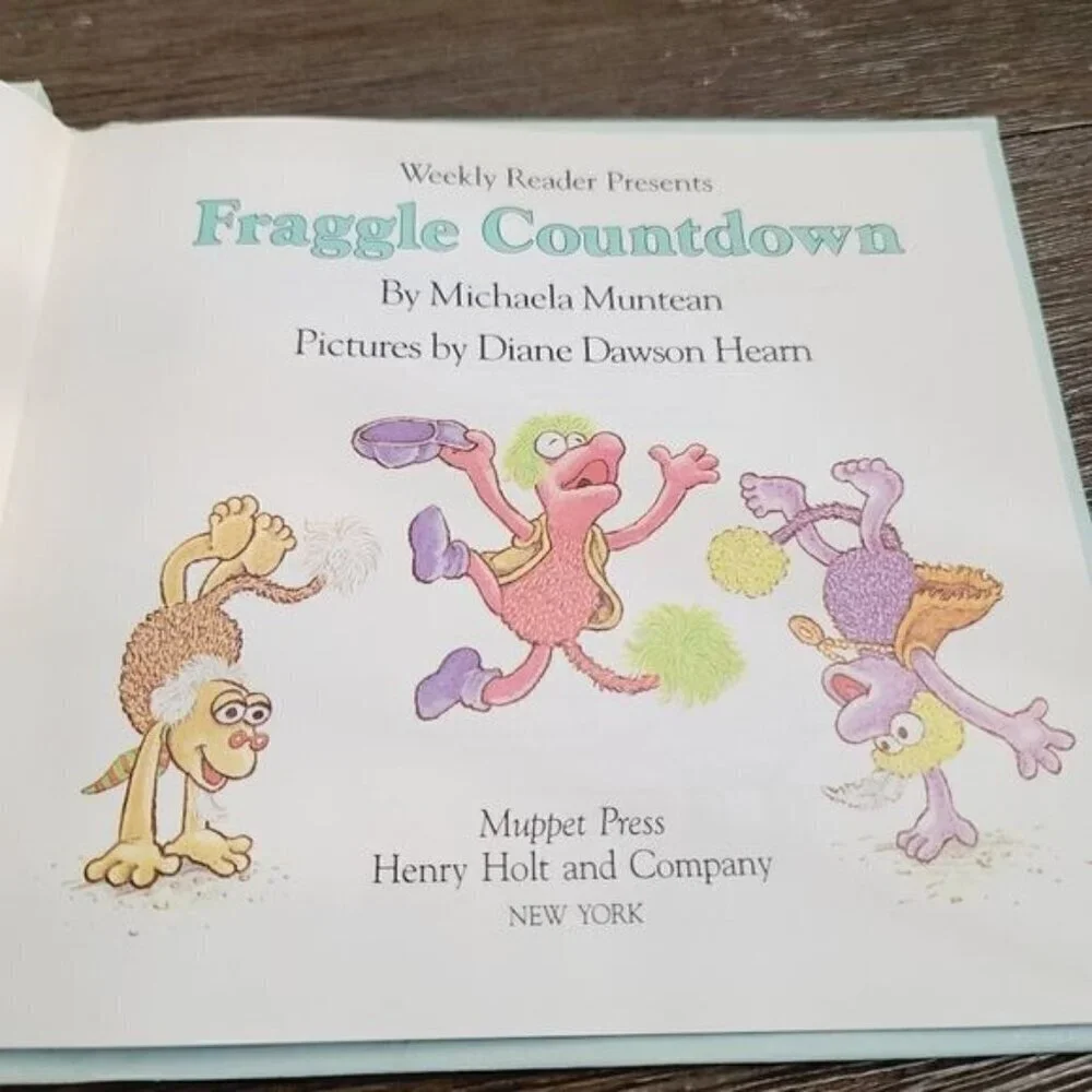 Vintage 80s 1985 Fraggle Countdown a Fraggle Rock Book Jim Henson's Muppets